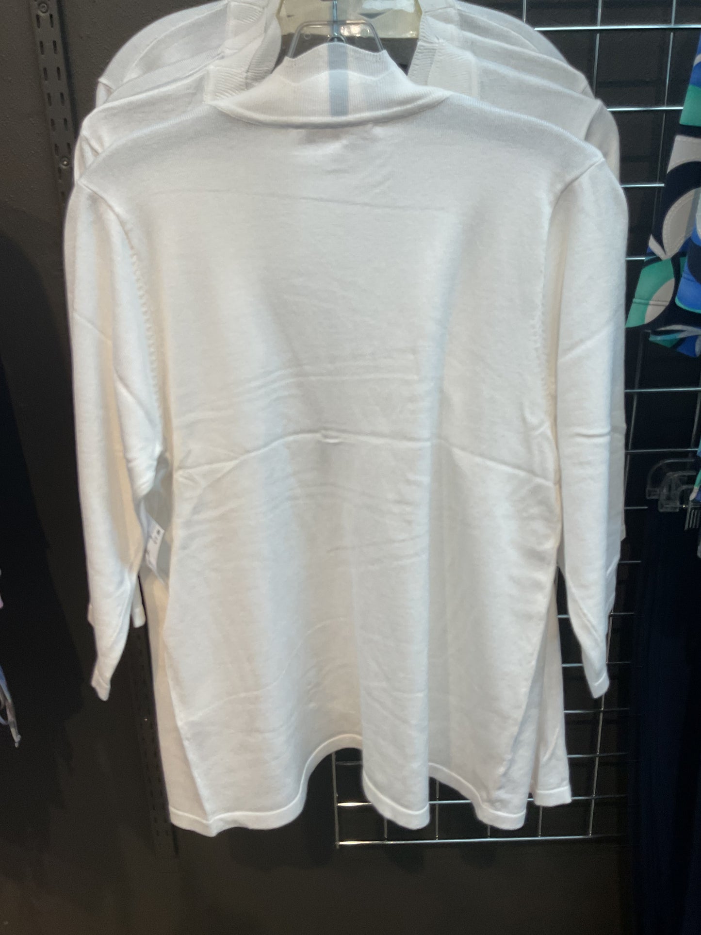 SOUTHERN LADY WHITE 3/4 SLEEVE CARDIGAN