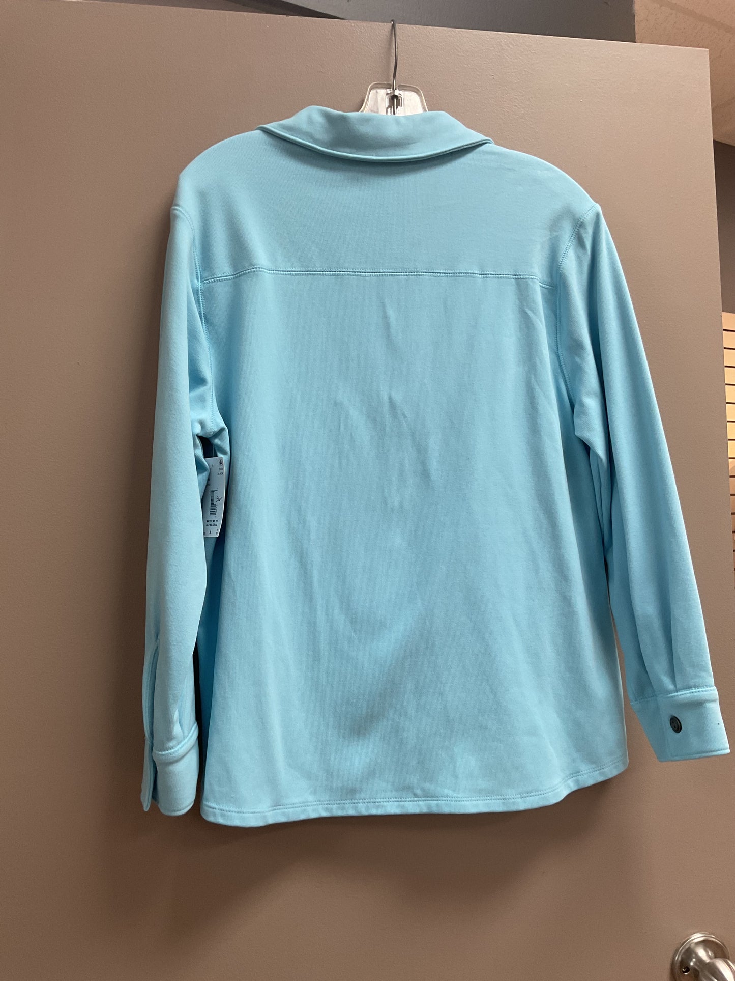 N TOUCH TORQUOISE BUTTON UP CARDIGAN