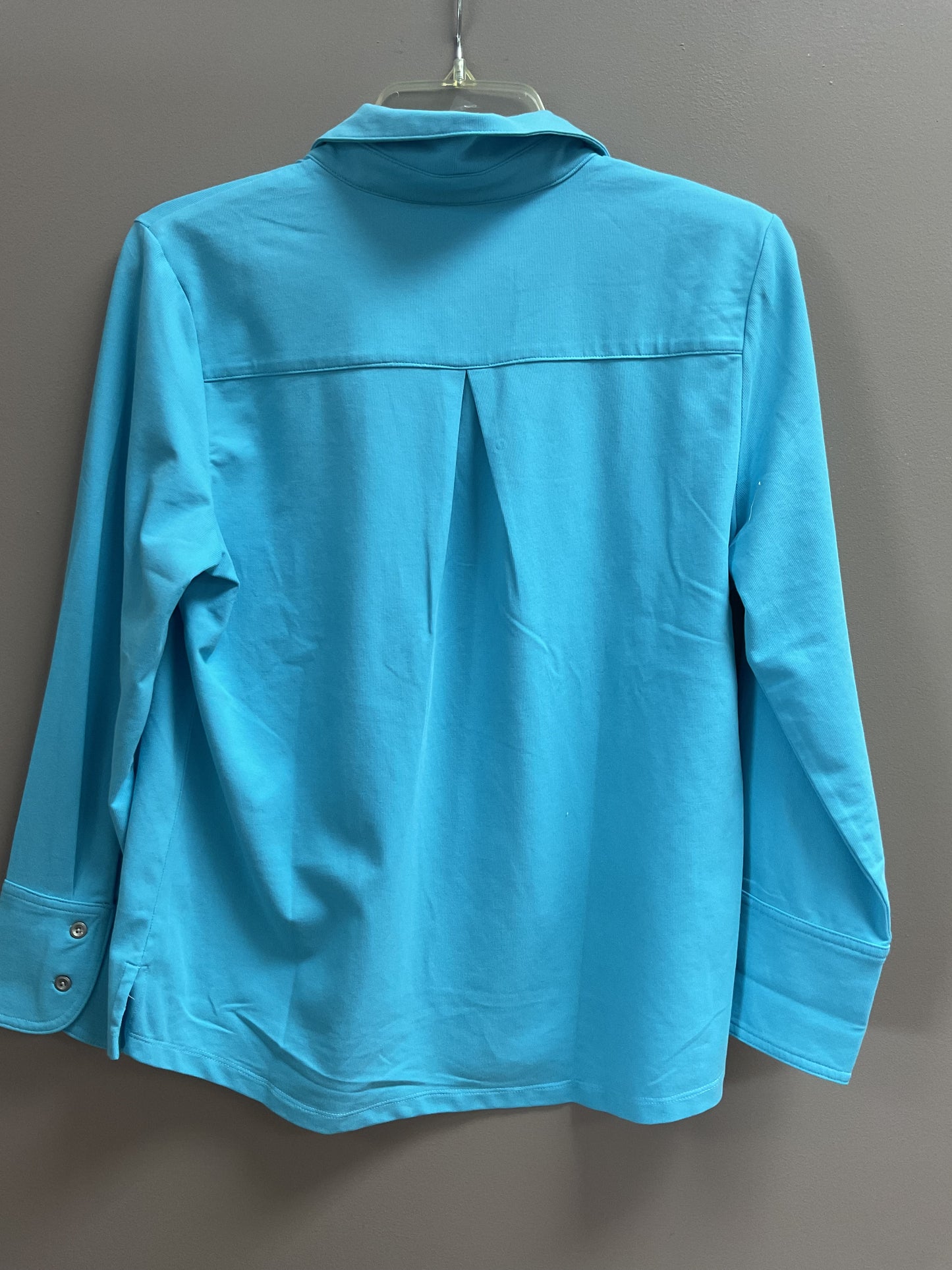 INSPIRED BY WILD PALMS LONG SLEEVE COLLARED TOP