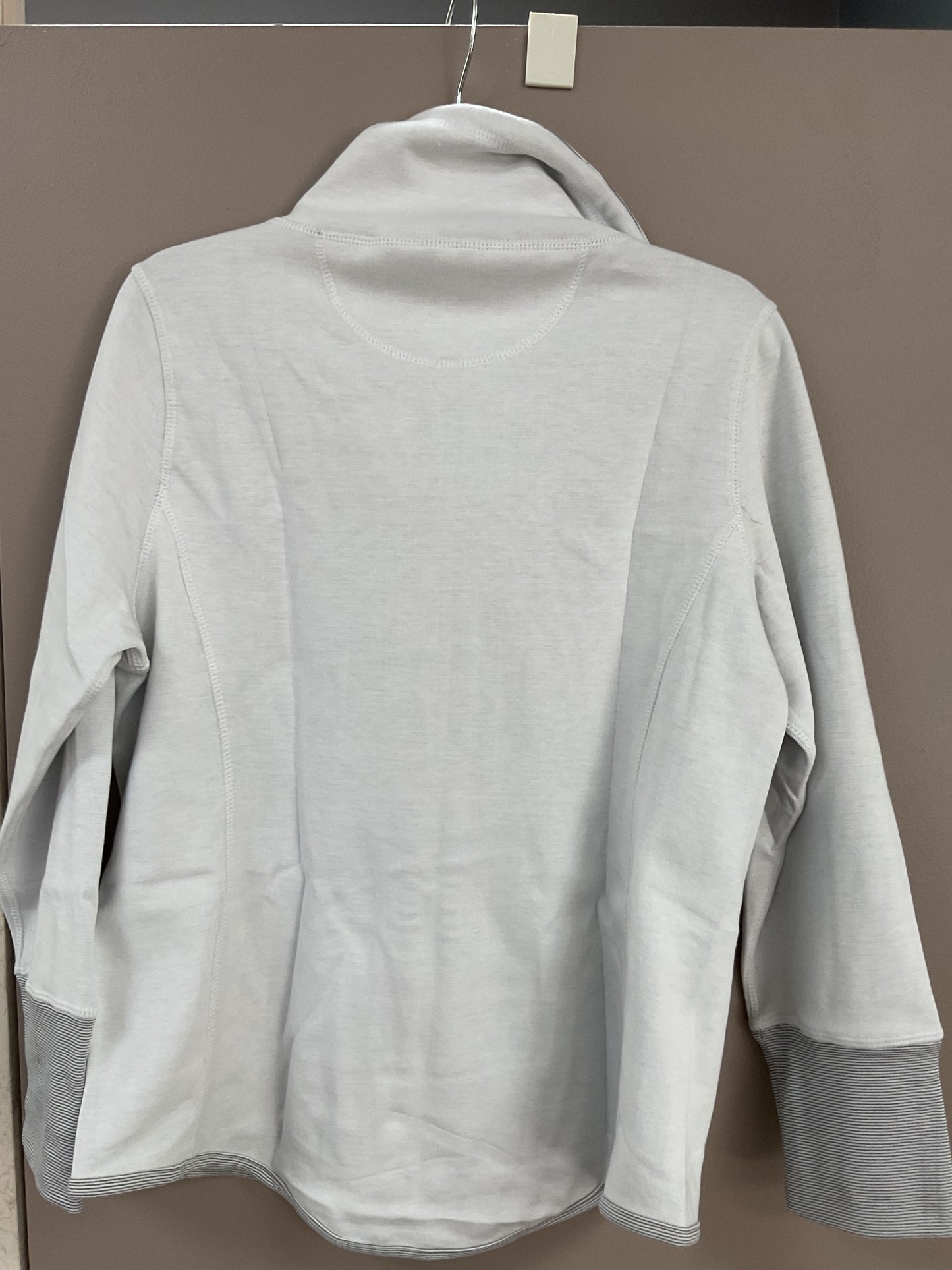 LU LU B REVERSIBLE WHITE ZIP UP JACKET