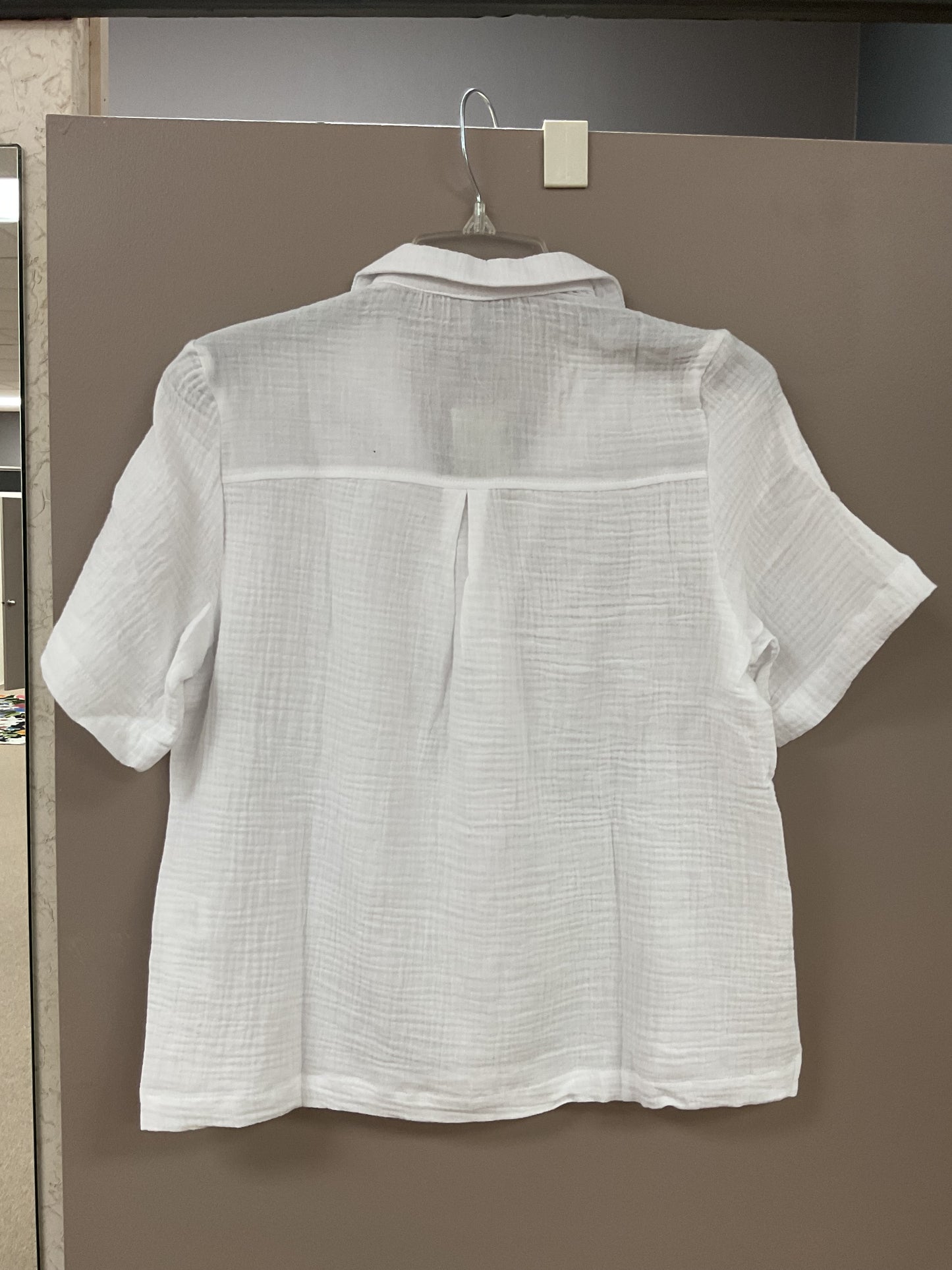 NORTH RIVER SHORT SLEEVE 100% COTTON GAUZE SHORT SLEEVE TOP