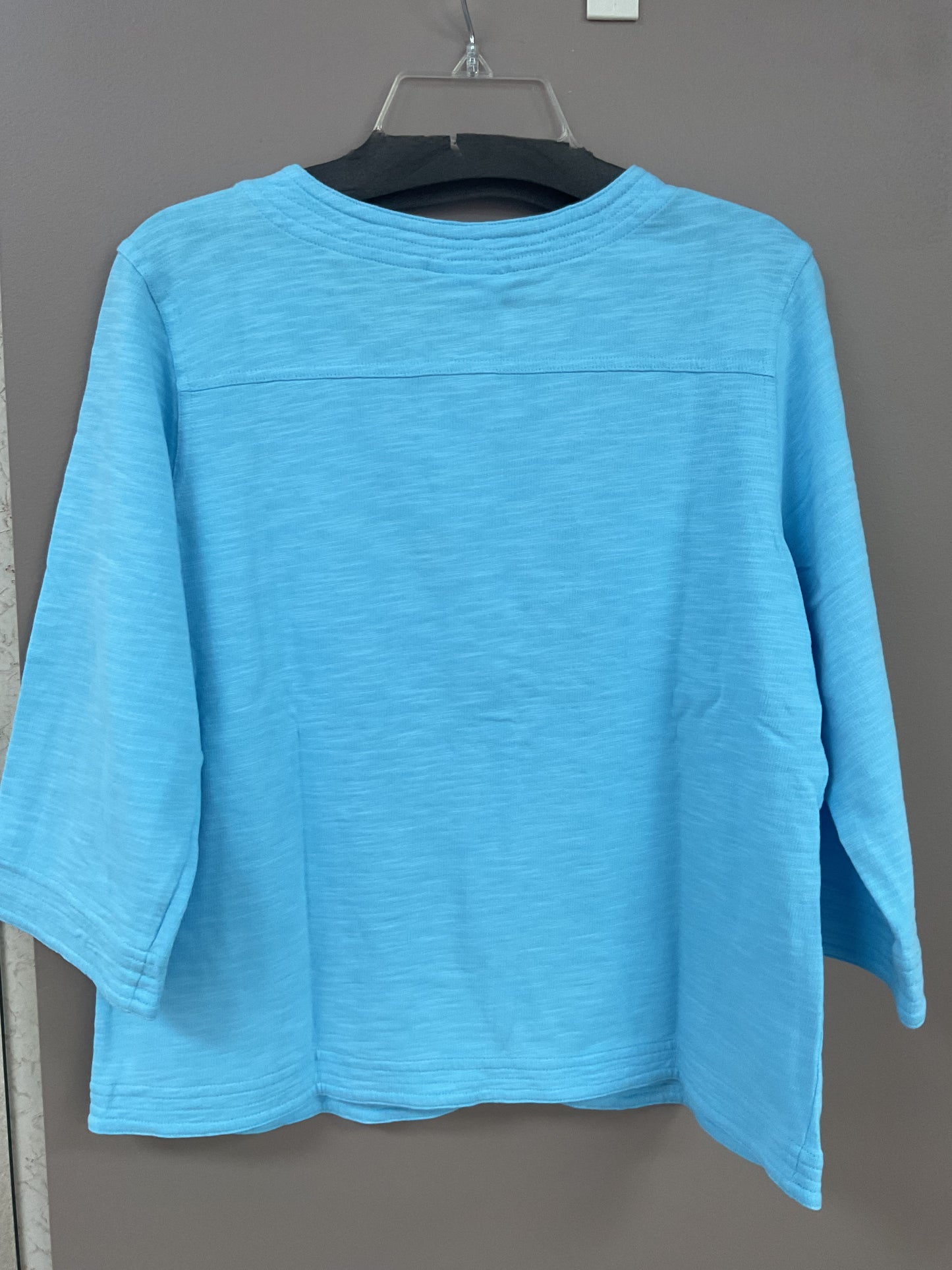 WILD PALMS 3/4 SLEEVE CARDIGAN IN SURF