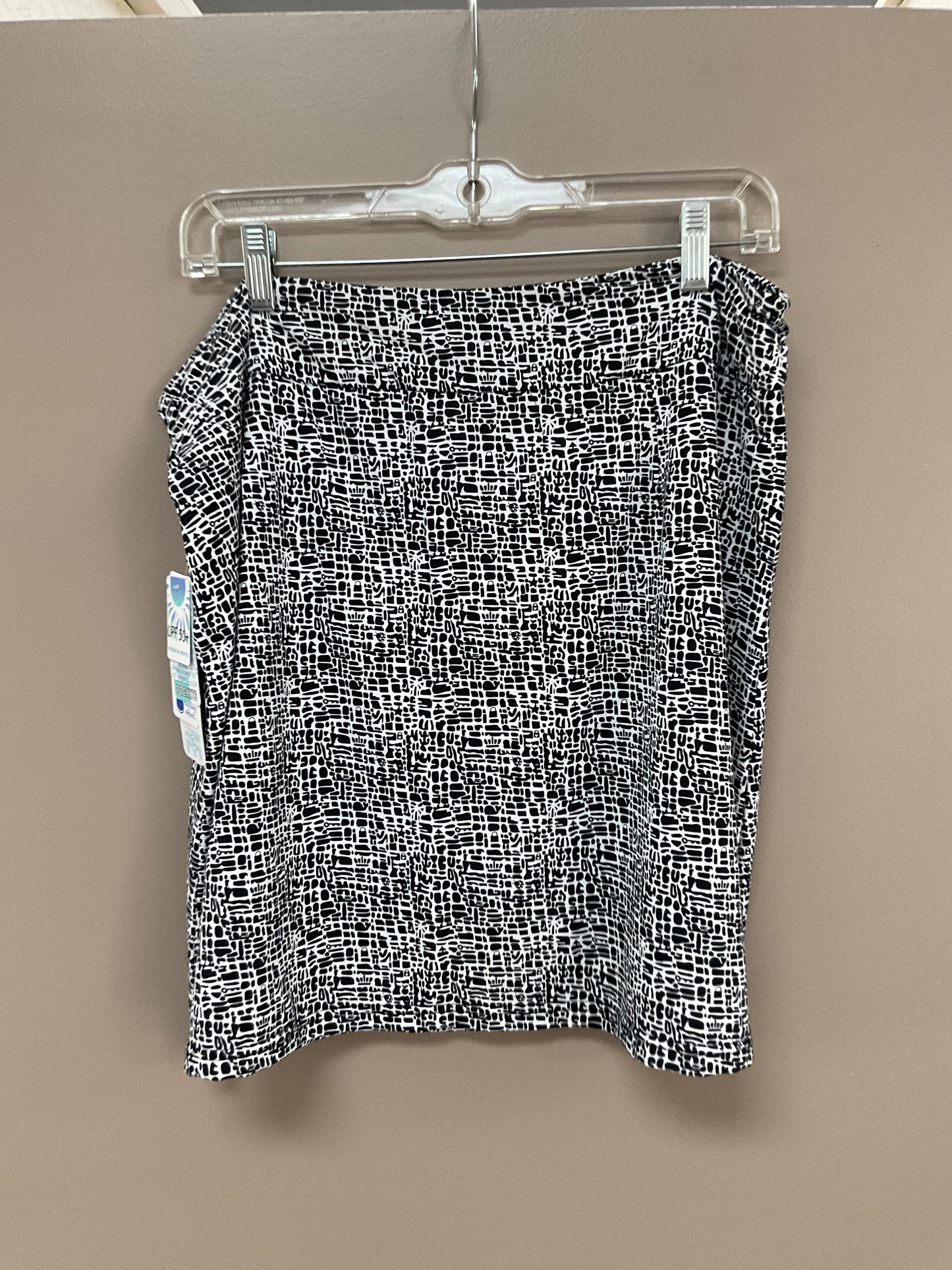 BEACH TIME BY LU LU B BLACK/WHITE SKORT