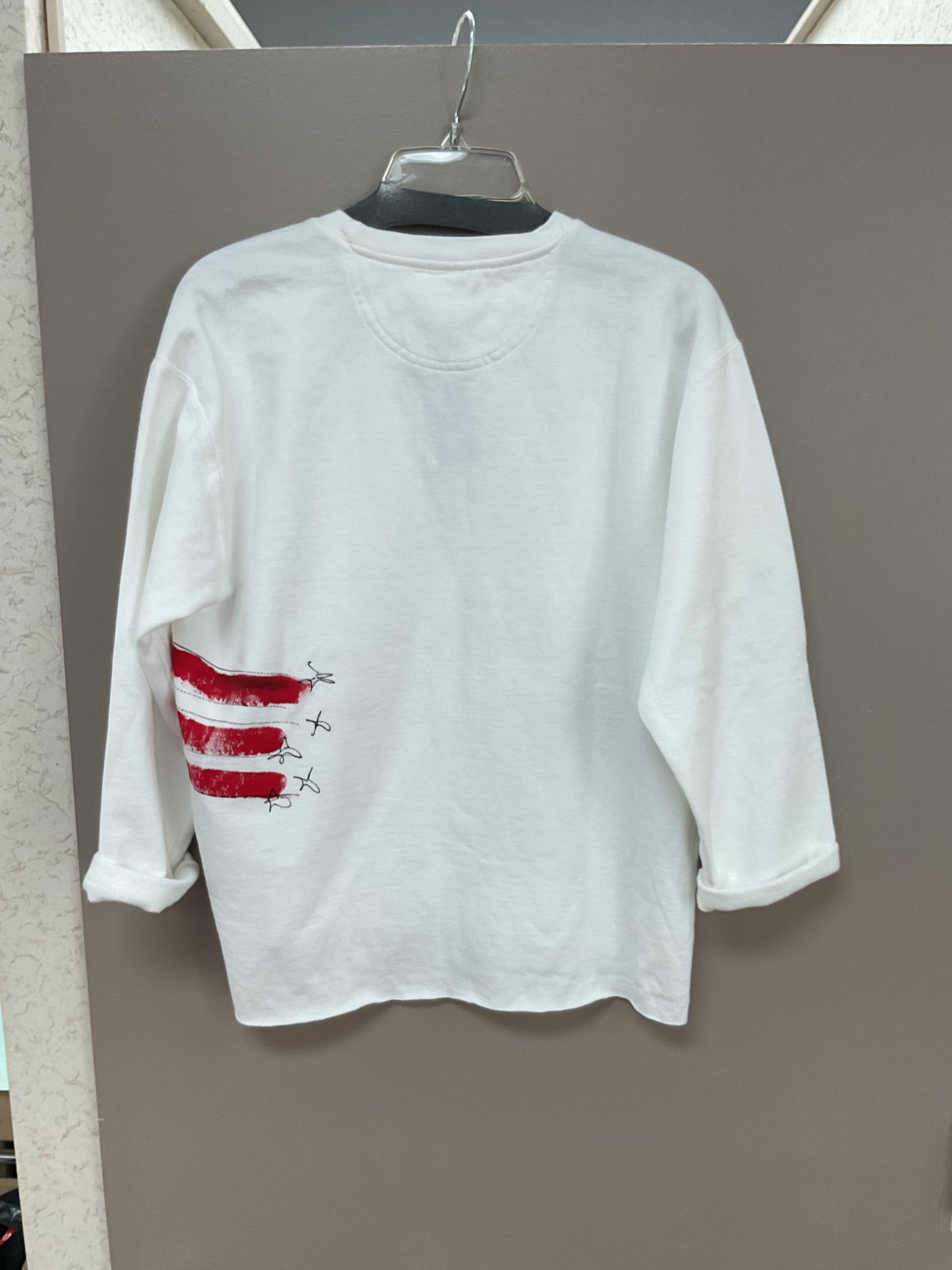KUNKY'S HANDPAINTED PATRIOTIC SWEATSHIRT