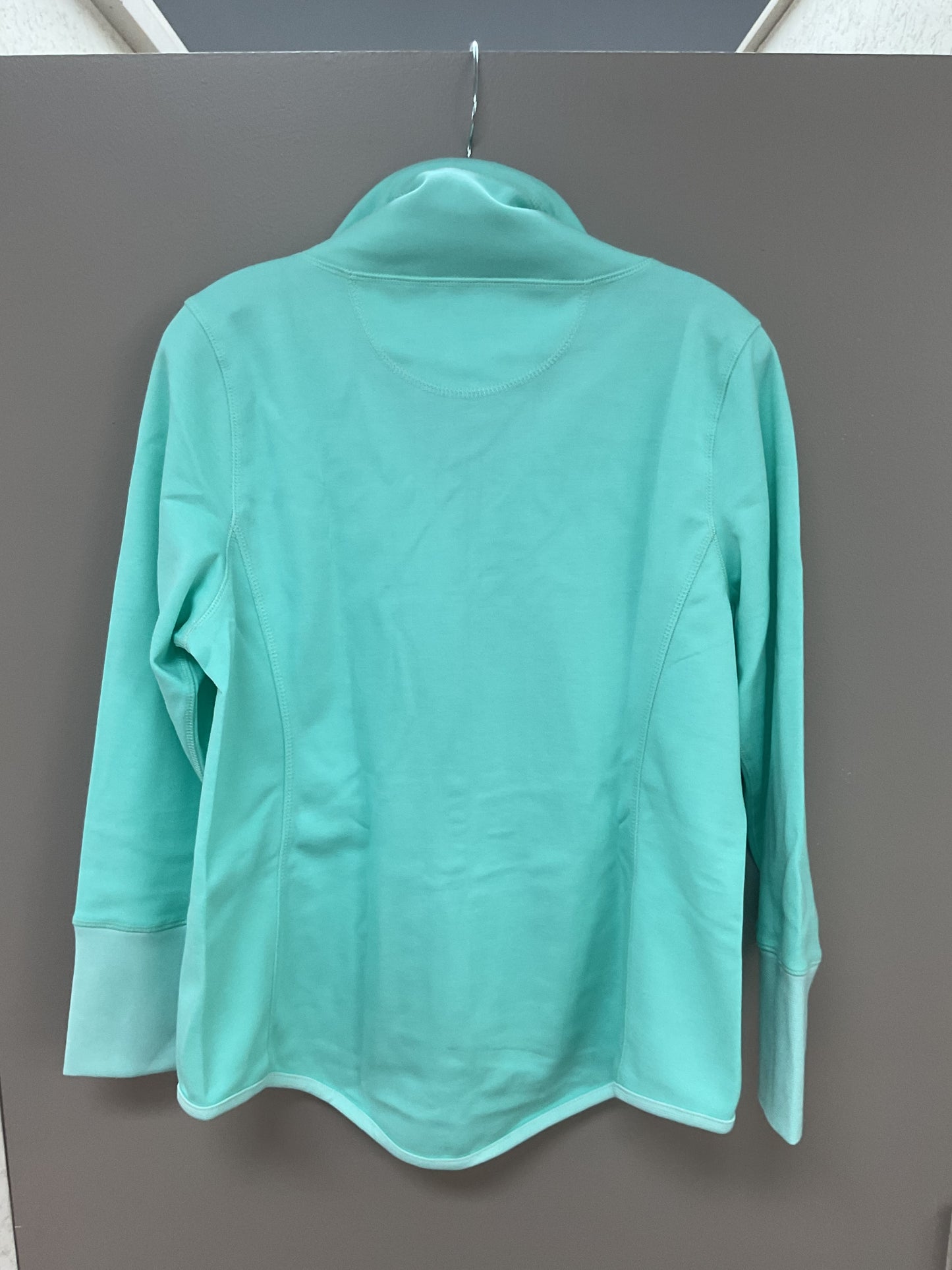 LU LU B REVERSIBLE POPULAR JACKET IN CLEAR SEA FOAM