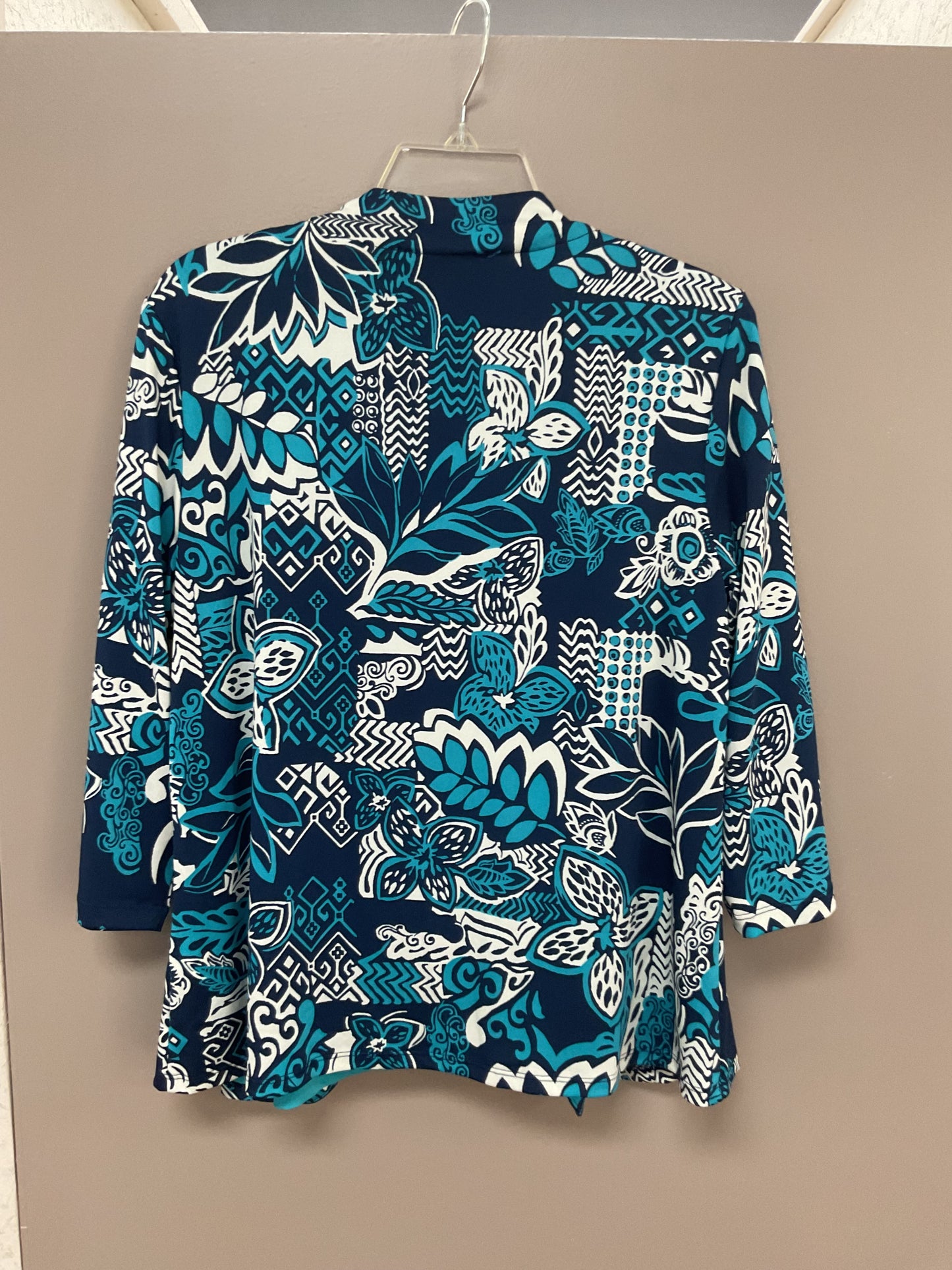 SOUTHERN LADY DARK NAVY/CREAM/TURQUOISE PRINT JACKET