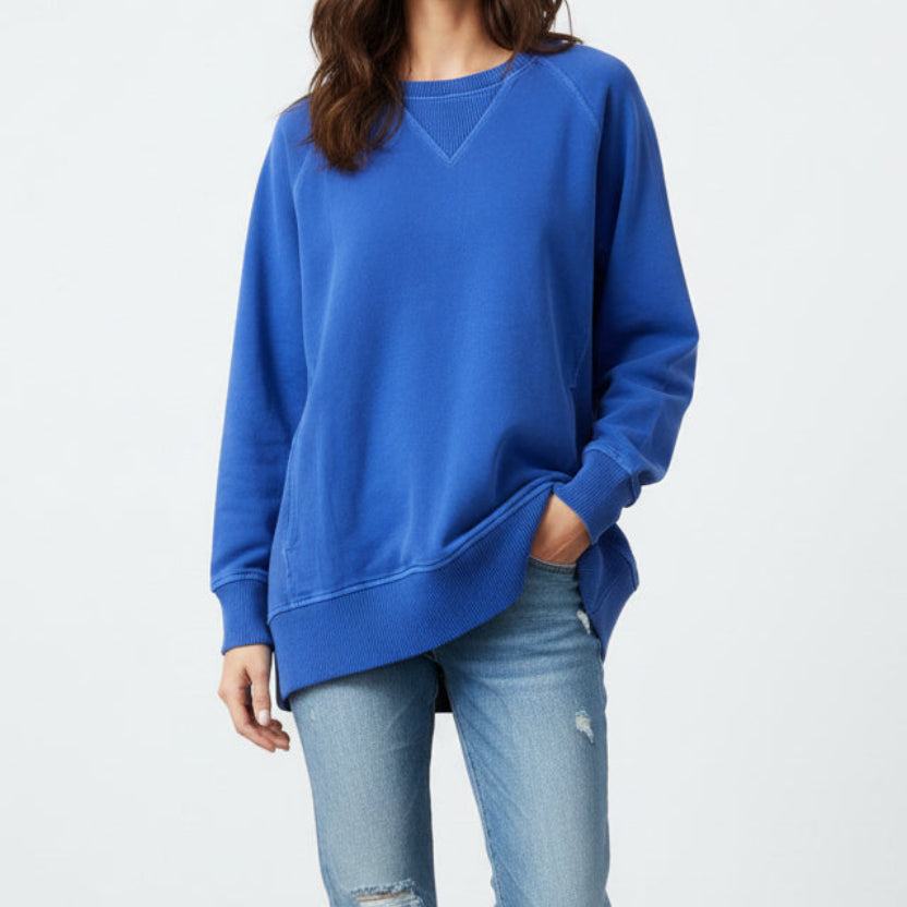 ZENANA MINERAL WASH SWEATSHIRT