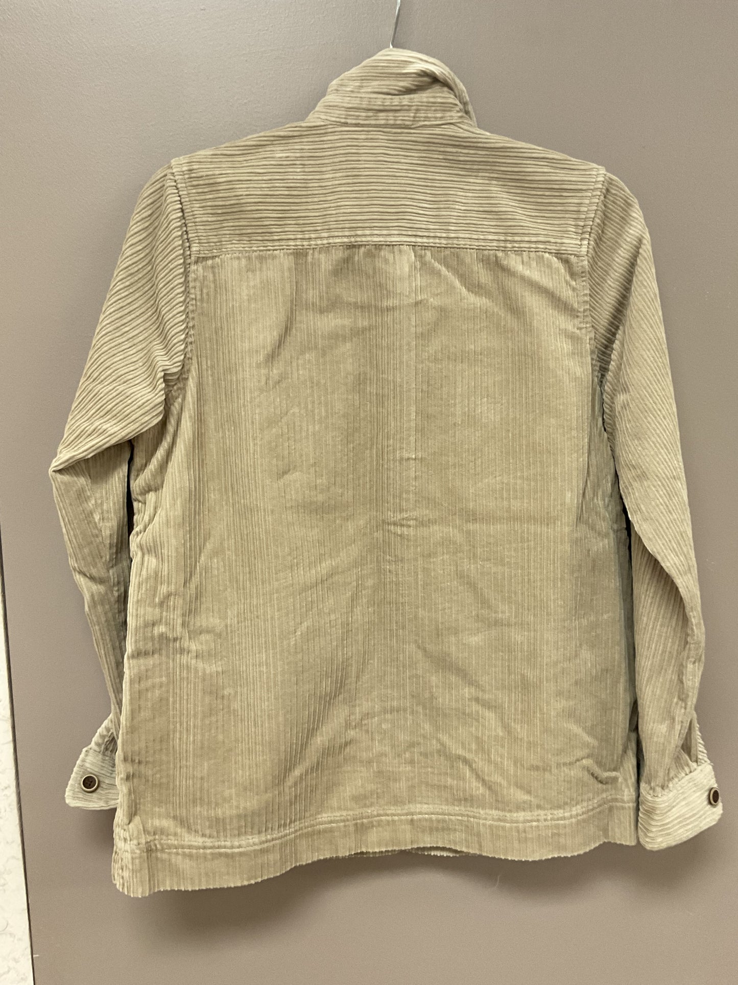 NORTH RIVER TAUPE LIGHT WEIGHT BUTTON UP JACKET