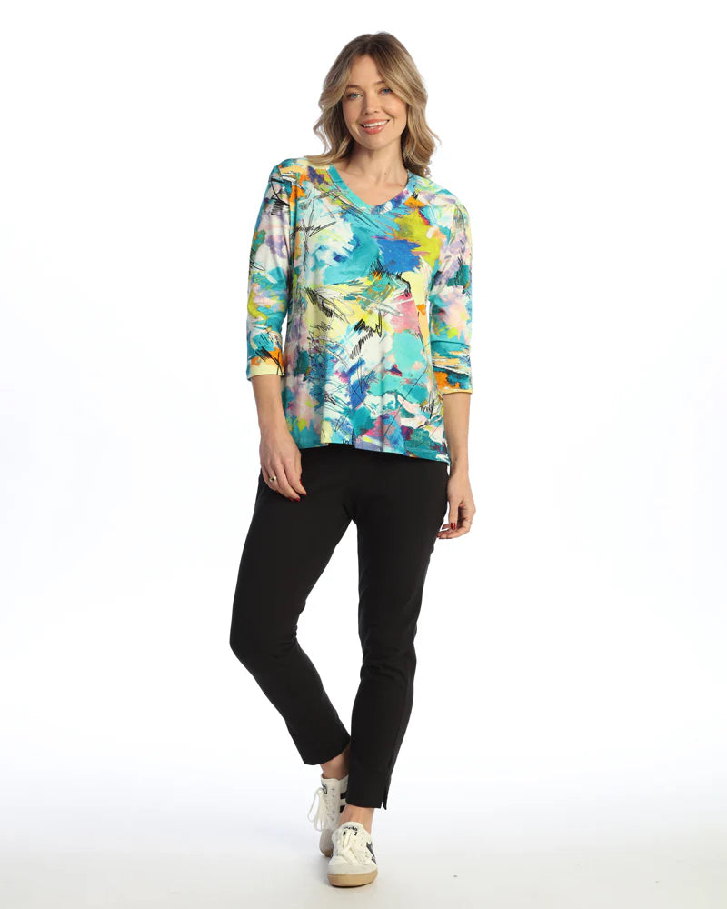 JESS & JANE THREE QUARTER SLEEVE TOP