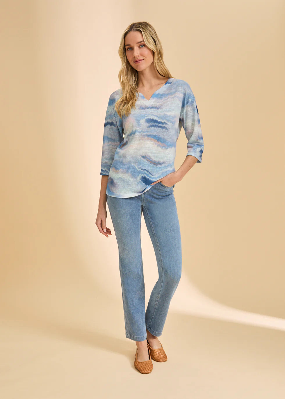 FDJ PULL ON STRAIGHT LEG DENIM