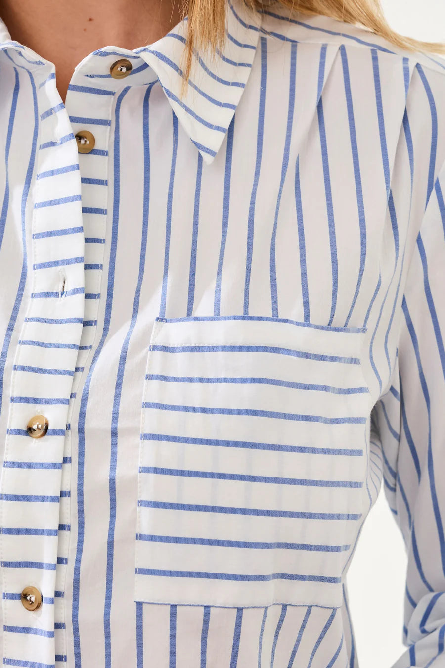 TRIBAL CLASSIC COLLARED STRIPED SHIRT