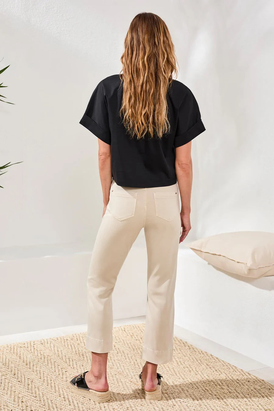 TRIBAL COMFORT STRETCH PULL ON KICK FLARE CAPRIS