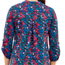 Load image into Gallery viewer, DEAR SCARLETT PINK/BLACK/TURK PRINT TOP
