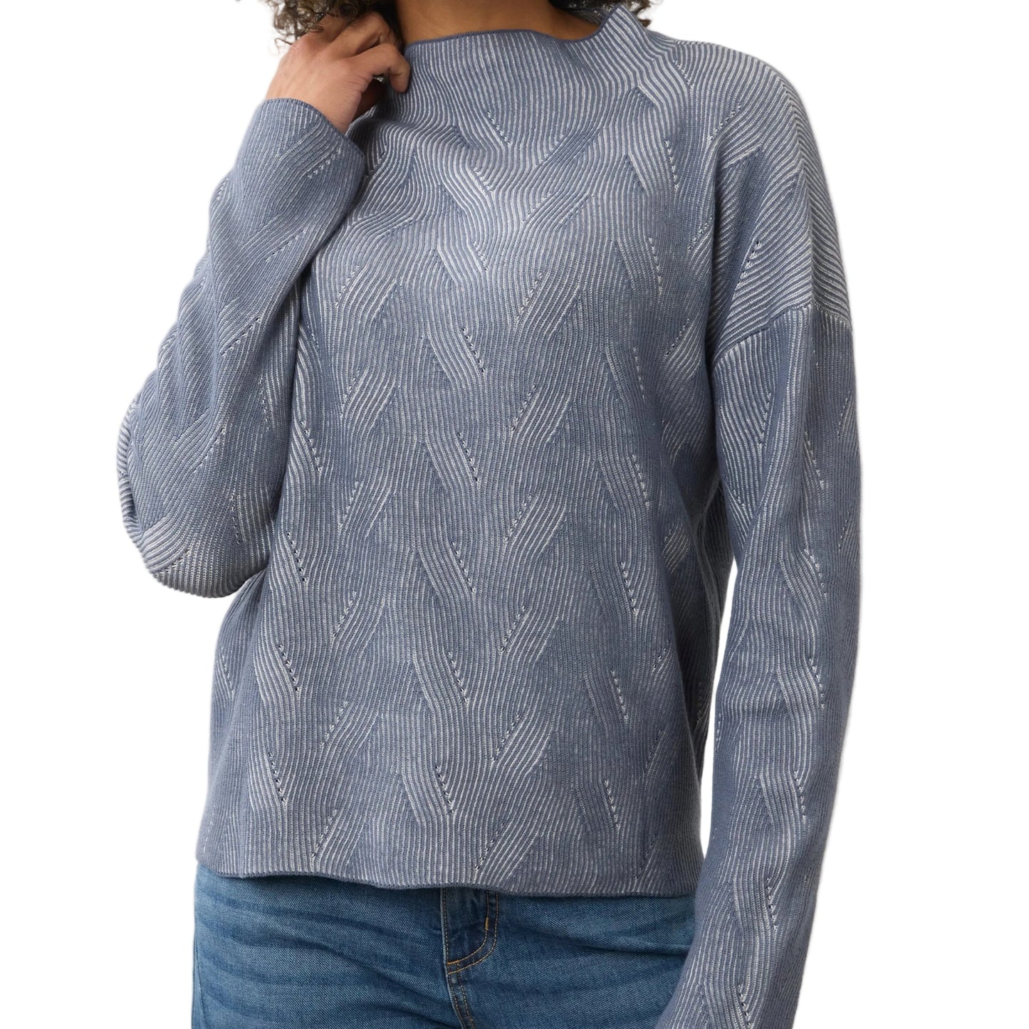 FDJ LONG SLEEVE FUNNEL NECK