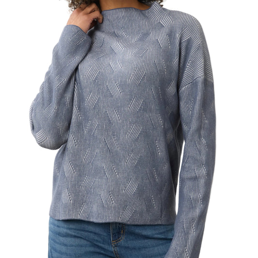 FDJ LONG SLEEVE FUNNEL NECK