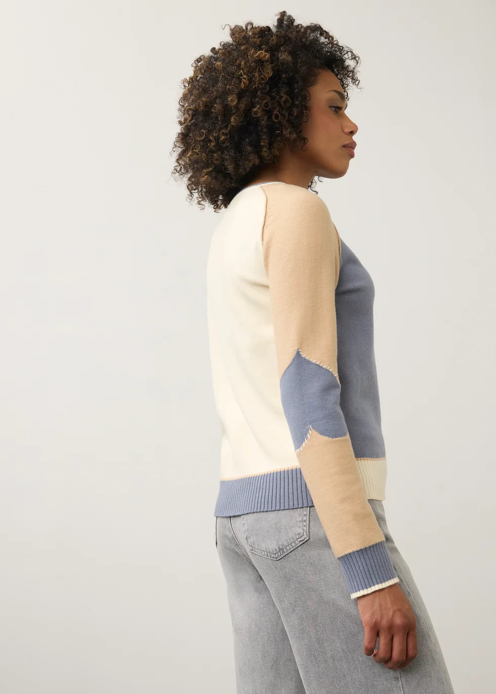 FDJ LONG SLEEVE BOAT NECK SWEATER