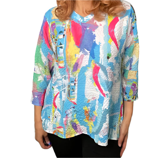 ETHYL V NECK BLOUSE