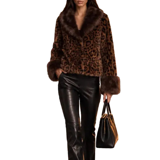 ADORE LEOPARD FAUX FUR JACKET