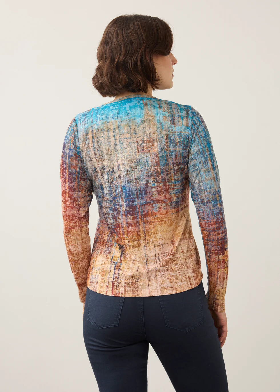 FDJ LONG SLEEVE VNECK TOP