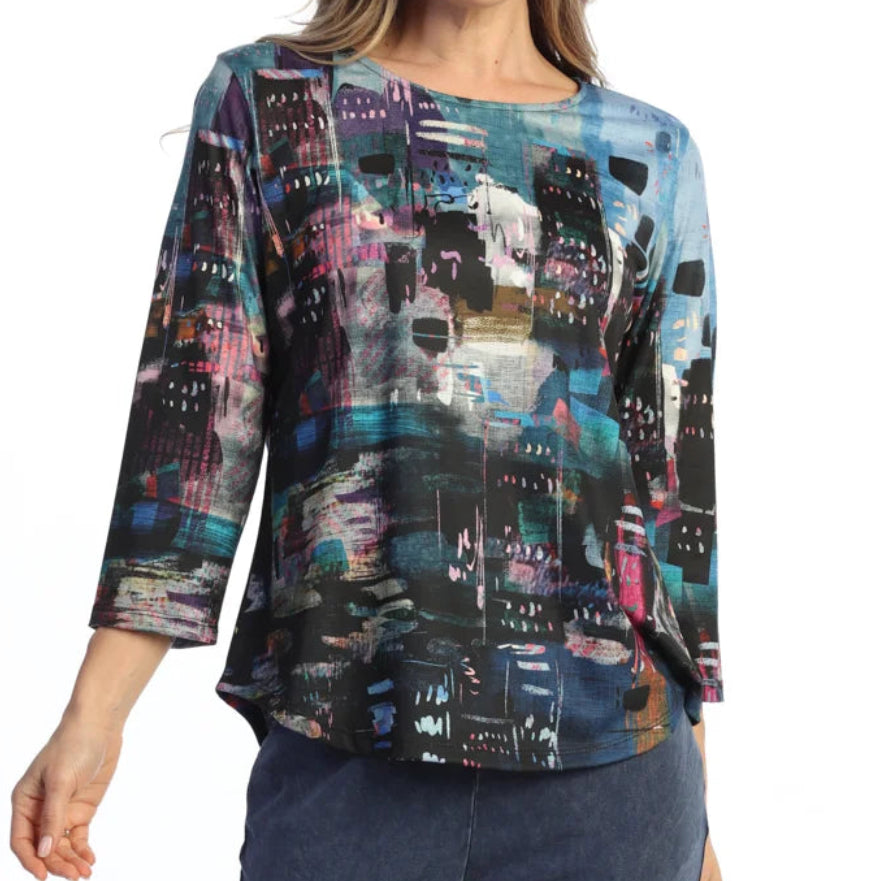 JESS & JANE SOFT TOUCH ROUND HEM TOP