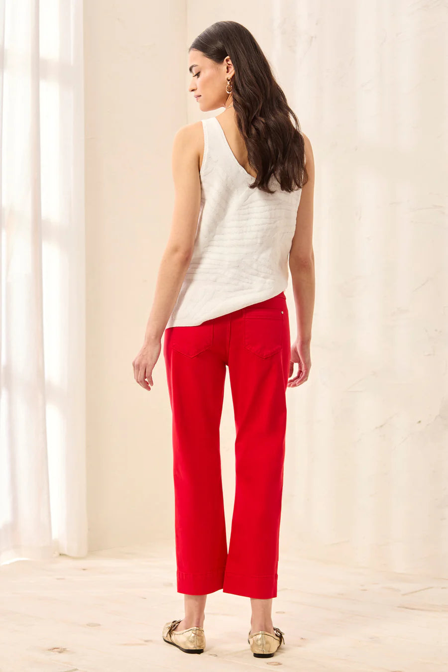 TRIBAL COMFORT STRETCH PULL ON CROP PANTS