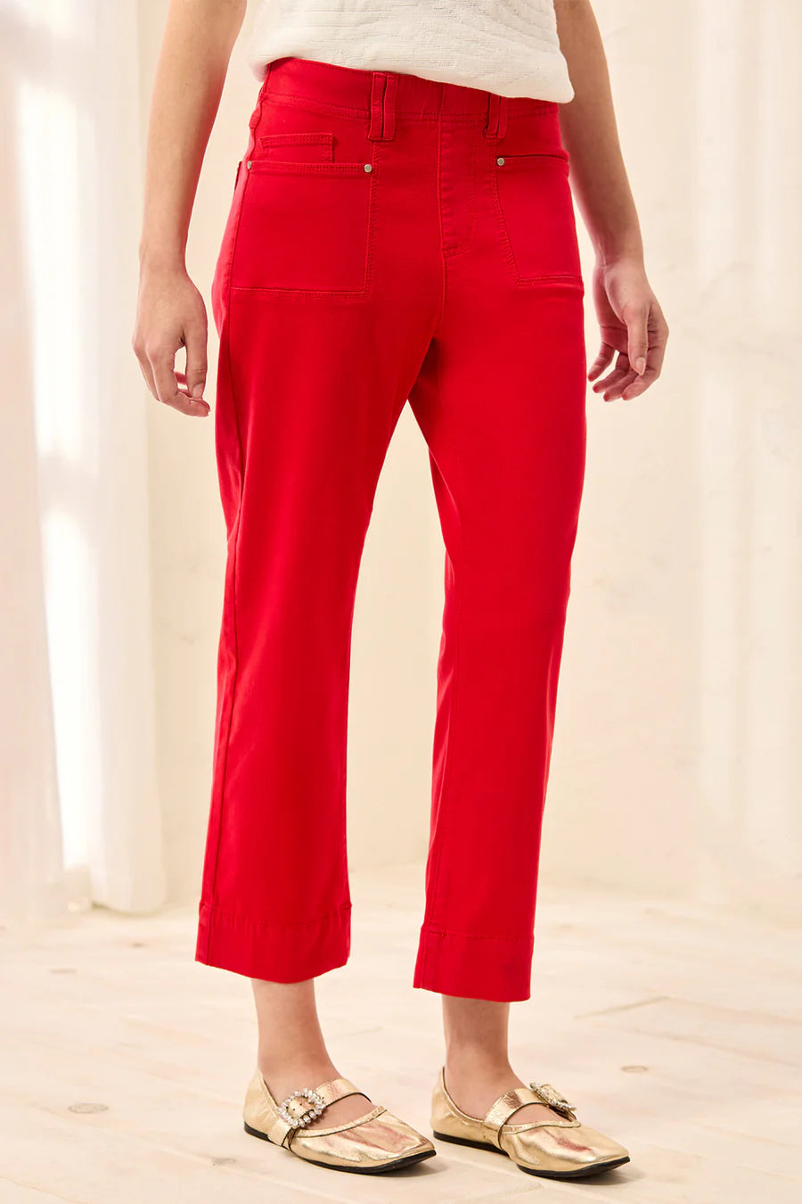 TRIBAL COMFORT STRETCH PULL ON CROP PANTS