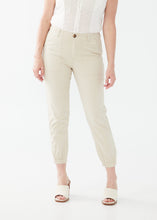Load image into Gallery viewer, FDJ TENCEL CARGO OLIVIA SLIM UTILITY ANKLE PANTS IN OYSTER SHELL
