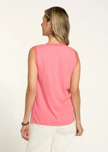 Load image into Gallery viewer, FDJ MESH NECK CAMI IN CORAL
