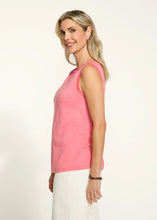 Load image into Gallery viewer, FDJ MESH NECK CAMI IN CORAL
