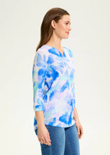 Load image into Gallery viewer, FDJ 3/4 SLEEVE NOTCH NECK TOP
