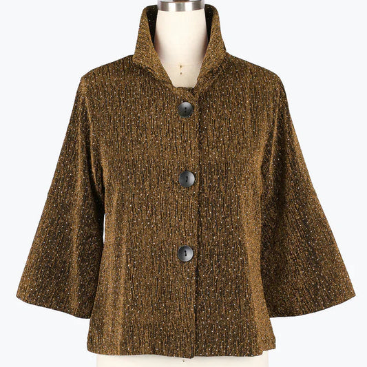 DAMEE SPARKLE JACKET IN GOLD