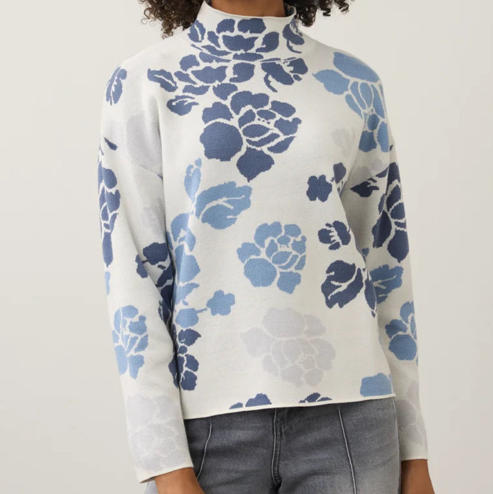 FDJ MOCK NECK LOOSE FIT SWEATER