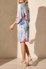 Load image into Gallery viewer, TRIBAL SHIRT DRESS WITH WAIST TIE
