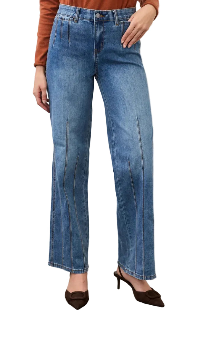 FDJ OLIVIA WIDE LEG DENIM