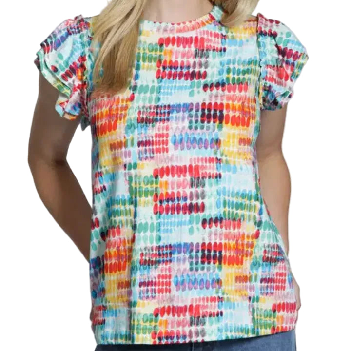APNY RUFFLE CAP SLEEVE