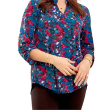 Load image into Gallery viewer, DEAR SCARLETT PINK/BLACK/TURK PRINT TOP
