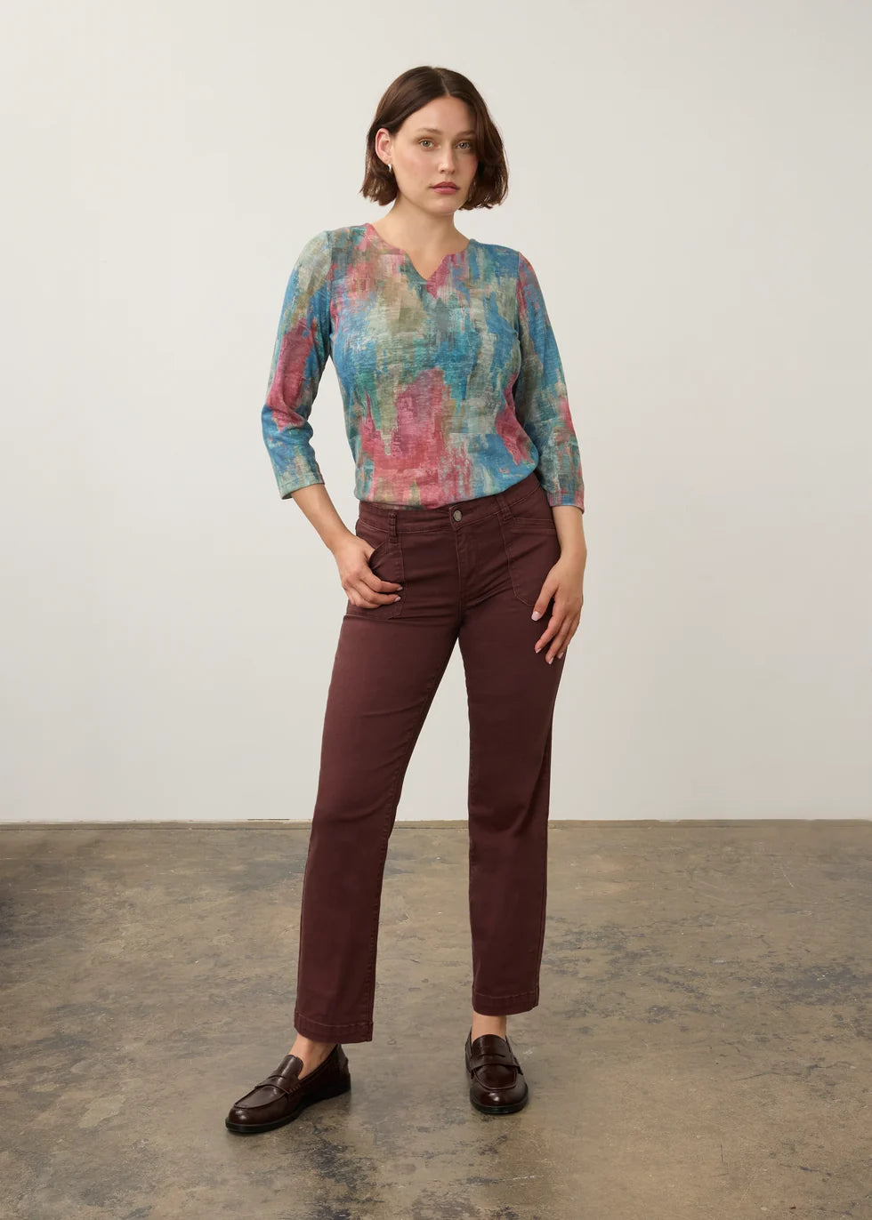 FDJ CHRISTINA STRAIGHT LEG JEANS IN FIG