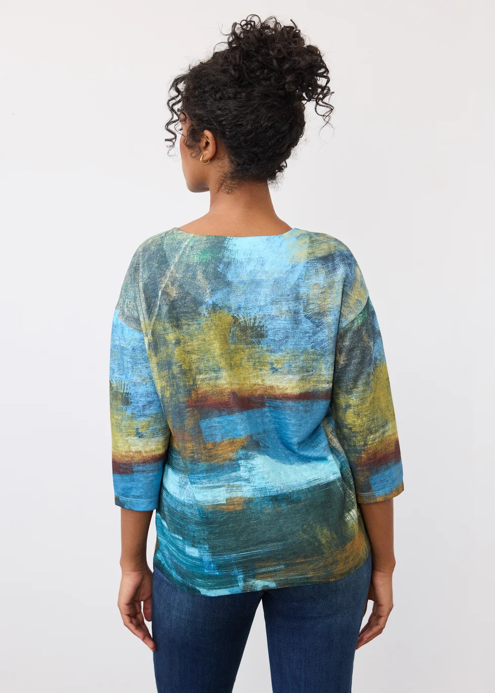 FDJ DROP SHOULDER CREW NECK TOP
