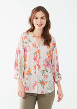 Load image into Gallery viewer, FDJ TROPICAL PRINT 3/4 SLEEVE TOP
