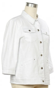 N TOUCH WHITE DENIM JACKET