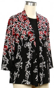 SOUTHERN LADY RED/BLACK DRESSY JACKET
