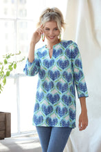 Load image into Gallery viewer, KIKI SOL BLUE HEARTS TUNIC
