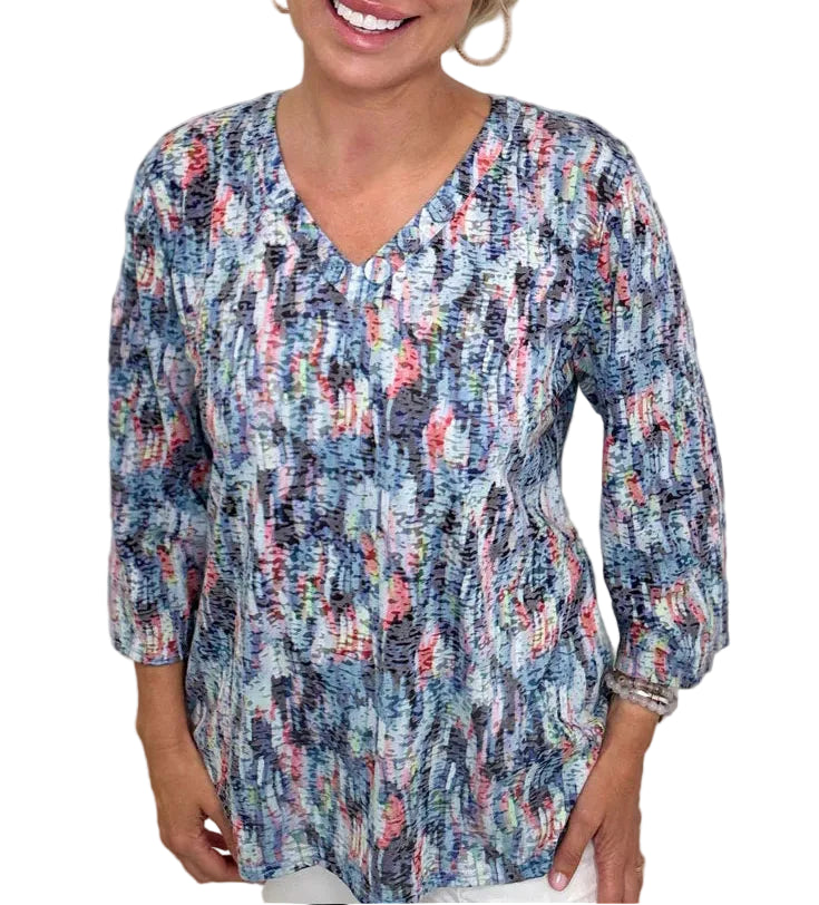ETHYL SOCIAL BUTTERFLY TOP