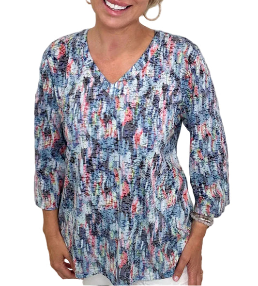 ETHYL SOCIAL BUTTERFLY TOP