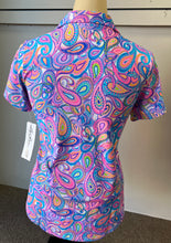 Load image into Gallery viewer, LU LU B PASLEY PATTERN COLLARED TOP
