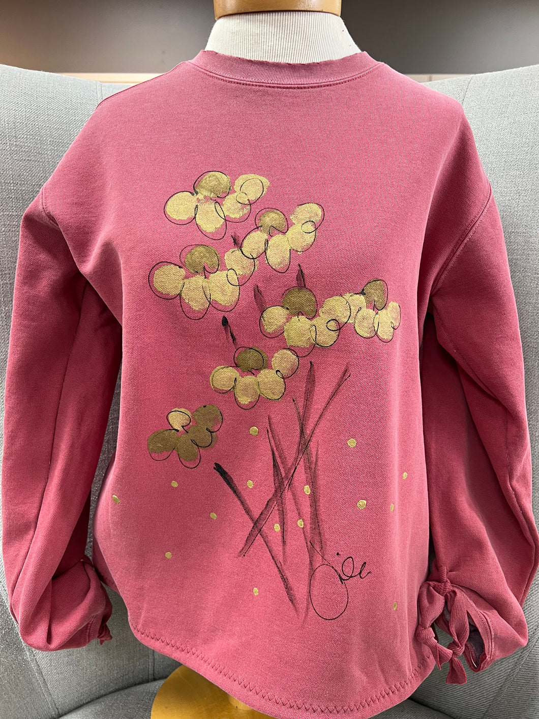 KUNKY'S WHIMSICAL HANDPAINTED SWEATSHIRT