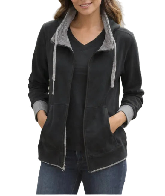 LU LU B REVERSIBLE JACKET IN BLACK