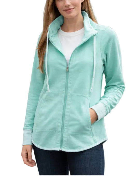 LU LU B REVERSIBLE LIGHT SEA FOAM JACKET