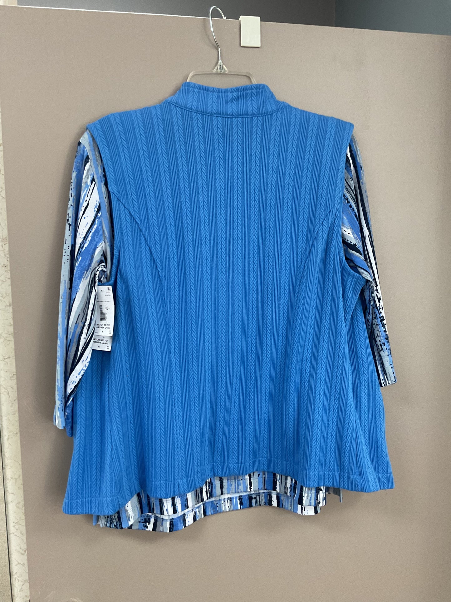LINKS COASTAL BLUE ZIP UP VEST