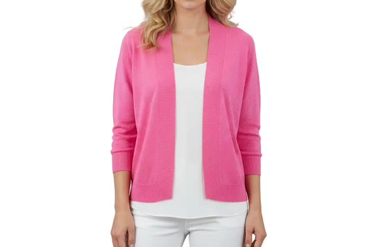 LU LU B PINK SPARKLY CARDIGAN